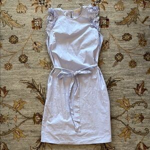 Michael Kors: Elegant Light Blue Sleeveless Dress